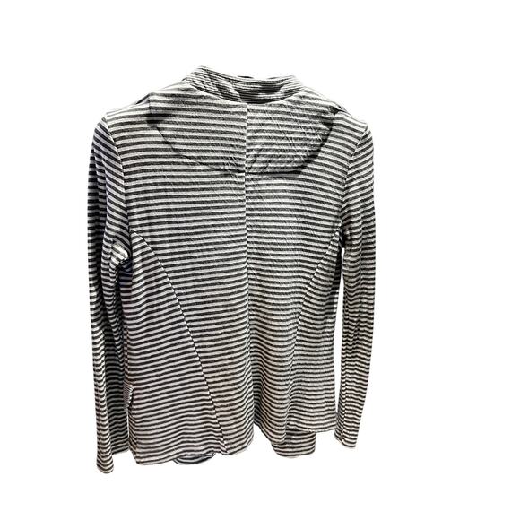 Anthropologie Dolan Gray White Stripe Open Front Cardigan Duster Jacket Size M - Picture 3 of 10